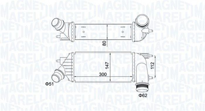 Ansaugluftkühler passt zu: CITROEN C8, JUMPY II; FIAT SCUDO; PEUGEOT 807, EXP...
