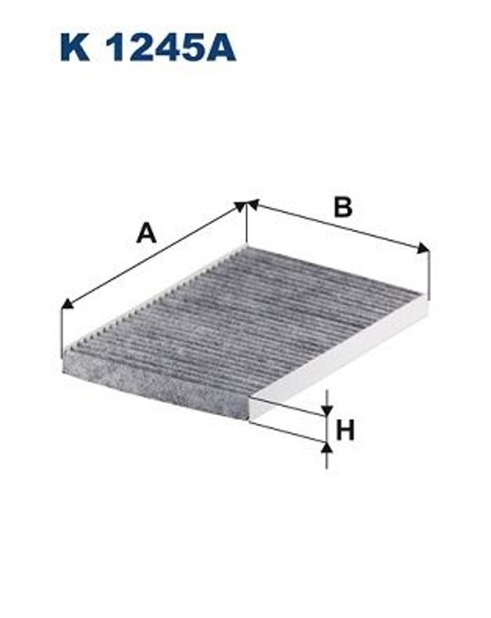 Innenraumluftfilter mit aktivkohle passt zu: IVECO DAILY II; HYUNDAI I30; KIA...