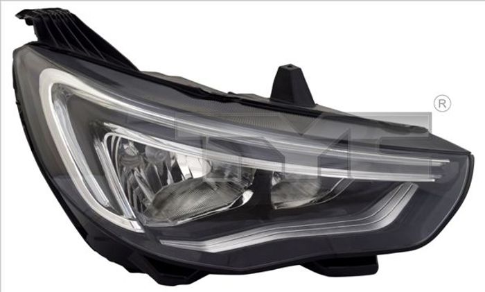 Scheinwerfer R (H7/H7/LED, elektrisch, mit motor) passt zu: OPEL GRANDLAND /...