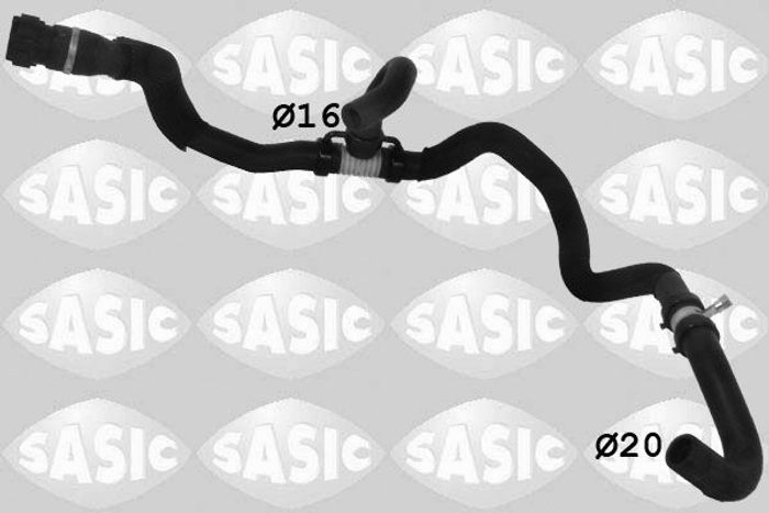 Heizgerätleitung (25mm) passt zu: RENAULT CLIO II, KANGOO, KANGOO EXPRESS, TH...