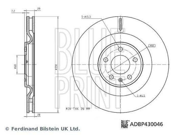 Bremsscheibe hinten L/R passt zu: AUDI A6 ALLROAD C8, A6 C8, A6 C9, A7, A8 D5...
