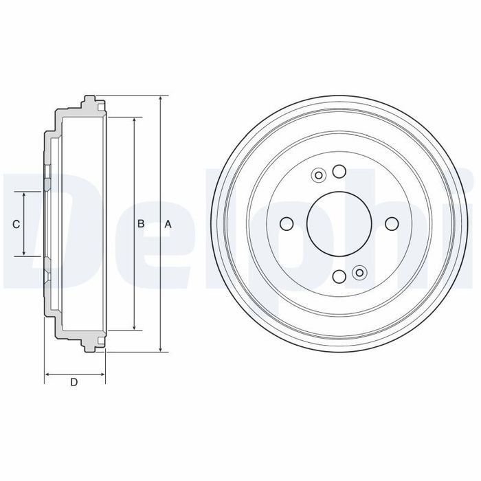 Bremstrommel hinten passt zu: HYUNDAI ACCENT III, I10 I, I10 II, I10 III, I20...