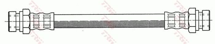 Bremsleitung elastisch hinten L/R (länge 160mm, M10x1/M10x1) passt zu: SEAT I...