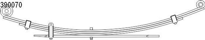 Tragfeder hinten (anzahl der Federn: 3x525) passt zu: HYUNDAI H-1 CARGO, H-1...