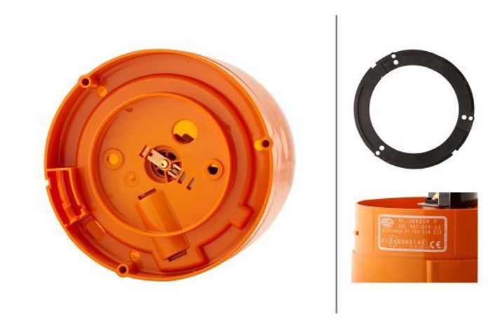 Lampen-Anzeige (Hahn); JUNIOR F; KL Junior F (gelb, 12V, Halogen, H1, 55W, 3-...