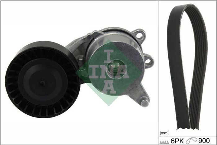 Satz der Rippenriemen (mit Spanner) passt zu: CITROEN C1 II; DAIHATSU CUORE V...