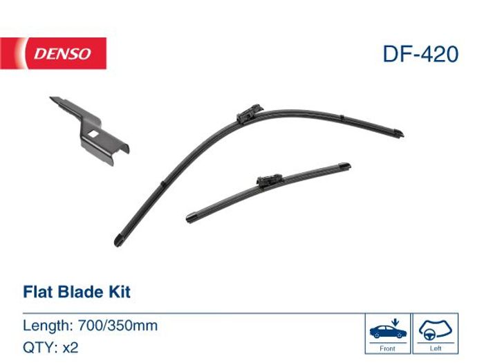 Wischerblatt Flachbalkenwischer vorne 700/350mm passt zu: FORD FIESTA VII, PU...