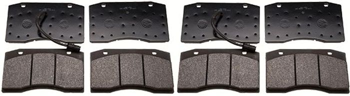 Bremsbelagsatz vorne BREMBO (x8 - 2 Boxen) passt zu: IVECO CITYCLASS F2BE0681...