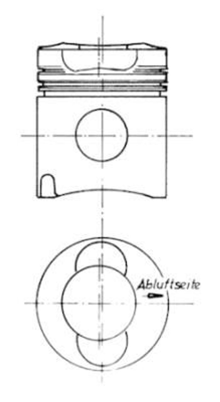 Kolben (durchmesser 102mm, STD) passt zu: AG CHEM R40, R42, R50, R52; AGCO 96...