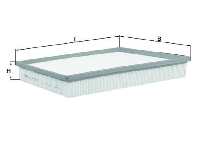 Luftfilter (Filterpatrone) passt zu: FORD TRANSIT, TRANSIT V363 2.2D 09.11-12.18