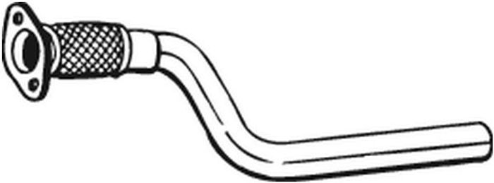 Auspuffrohr vorne passt zu: RENAULT GRAND SCENIC II, MEGANE II, SCENIC II 1.9...