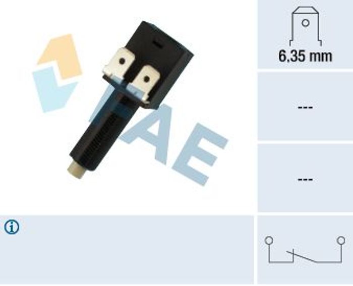 Lichtschalter Bremse passt zu: MERCEDES V (638/2), VITO (W638); VOLVO 440, 46...