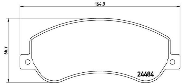 Bremsbelagsatz vorne , passt zu: VW AMAROK 2.0/2.0D/3.0D 09.10