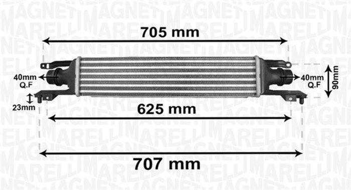 Ansaugluftkühler passt zu: OPEL CORSA D 1.3D 07.06-08.14