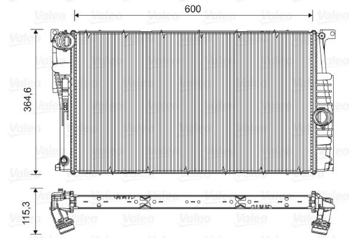 Kühler Motor passt zu: BMW 1 (F20), 1 (F21), 2 (F22, F87), 2 (F23), 3 (F30, F...