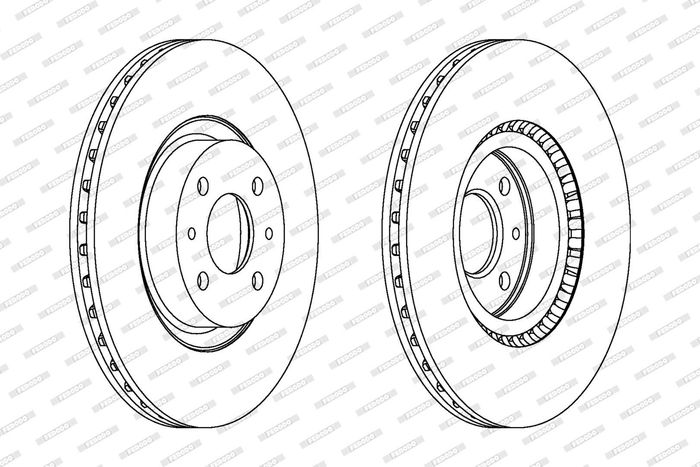 Kpl. Scheibenbremsen vorne L/R passt zu: ABARTH 500 / 595 / 695, 500C / 595C...