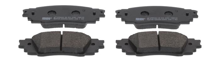 Bremsbelagsatz hinten , passt zu: TOYOTA C-HR, CAMRY, COROLLA CROSS, PRIUS, R...