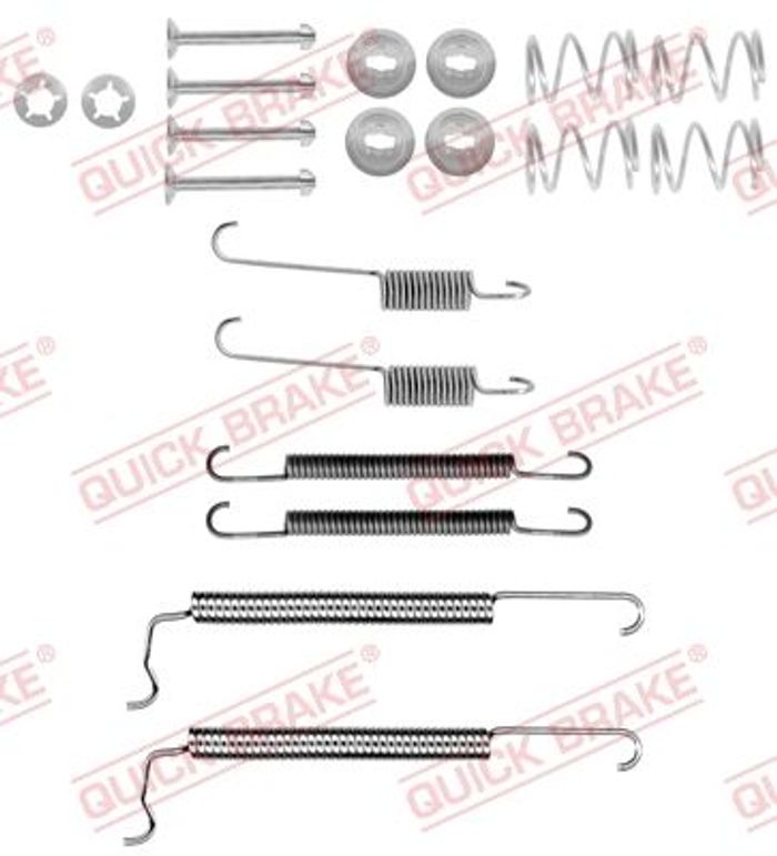 Montagesatz der Bremsbacken (OPEL) passt zu: OPEL CORSA A, CORSA A TR, KADETT...