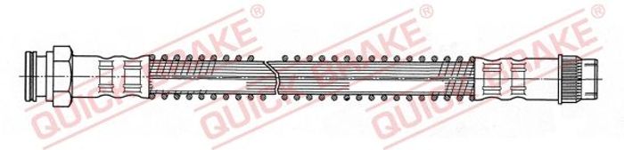 Bremsleitung elastisch hinten L/R (länge 198mm, M10x1/M10x1) passt zu: CITROE...