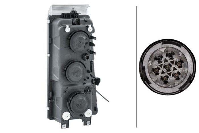 Scheinwerfer L (H1/H7/PY21W/W5W, elektrisch, ohne motor, 24V, zusätzliche Fun...