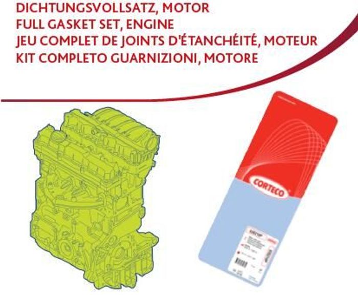 kompletter Satz von Motordichtungen passt zu: MITSUBISHI L200 / TRITON 2.5D 1...