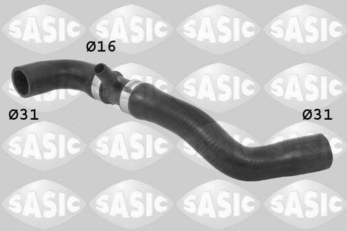Kühlsystem Gummischlauch unten (16mm/31mm/31mm) passt zu: CITROEN C4, C4 I; P...