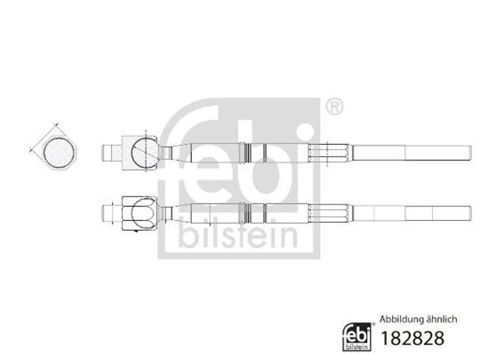 Spurstange /Seite, ohne Spitze L/R (länge: 324mm) passt zu: ISUZU D-MAX II, D...