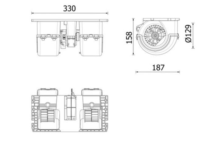 Gebläse 26V passt zu: VOLVO FM, FM II 09.05
