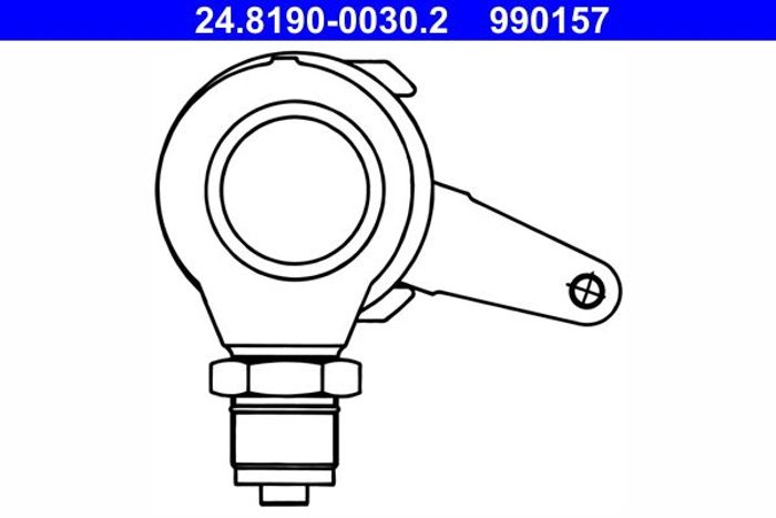 Scheibenbremsenklemme hinten R (neu, Bremssattelhebel) passt zu: MERCEDES UNI...