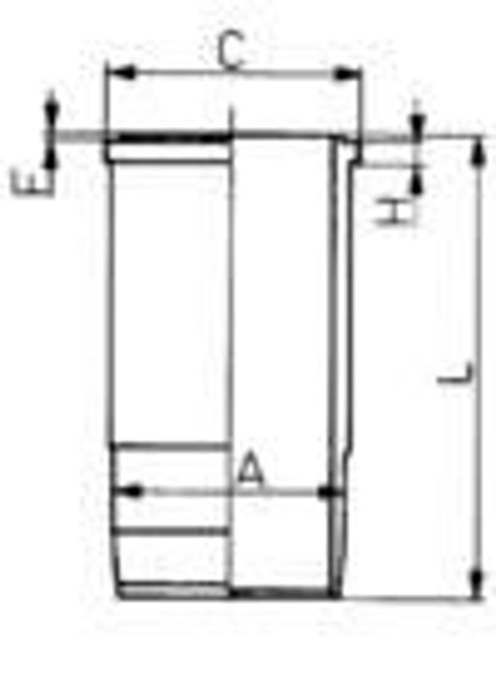 Zylinderbuchse (innendurchmesser: 123,035mm, länge: 257mm, flanschendurchmess...