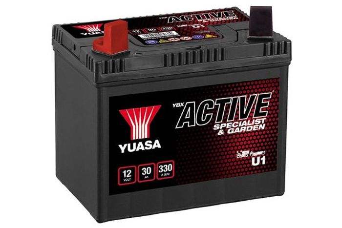 Batterie YUASA 12V 30Ah/330A (L+ flach pol – ford) 194x126x183 (die säure/sta...
