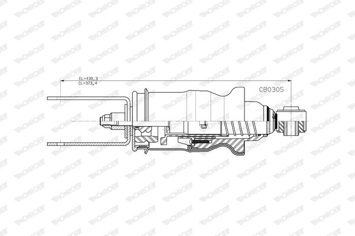 Dämpfer, Kabine hinten L passt zu: MERCEDES ACTROS MP4 / MP5, ANTOS, AROCS 07...