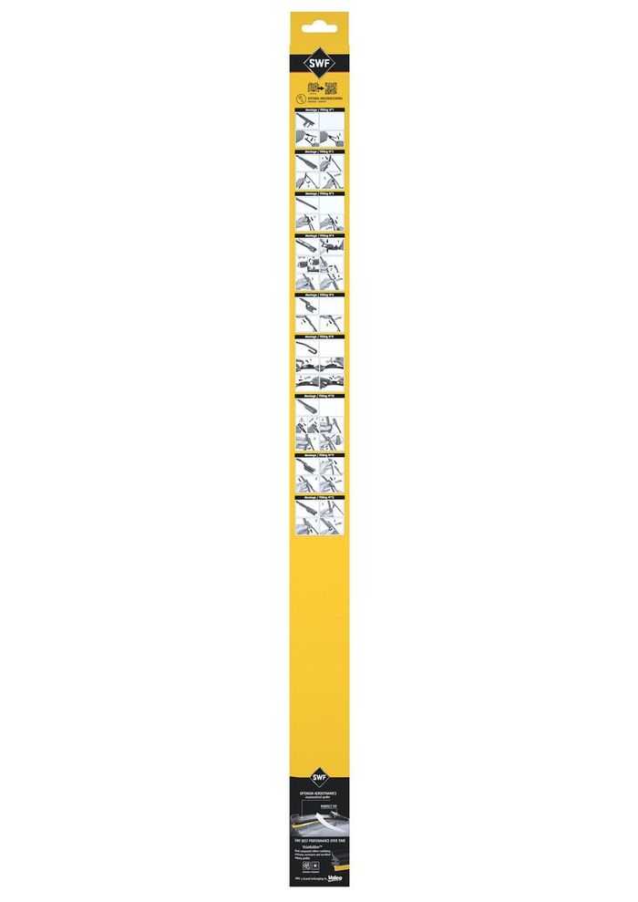 Wischerblatt Flachbalkenwischer vorne mit Spoiler (2Stück) Visioflex 800/700m...