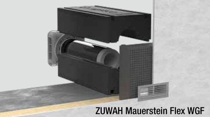 bestehehend aus Mauerstein Basic EPP DN  Rohbau-Set ZUWAH Mauerstein Flex WGF von Aereco - 130506