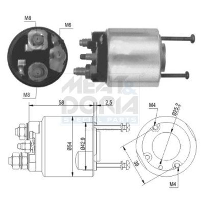 Magnetstarter passt zu: MERCEDES A (W168), A (W169), B SPORTS TOURER (W245) 1...