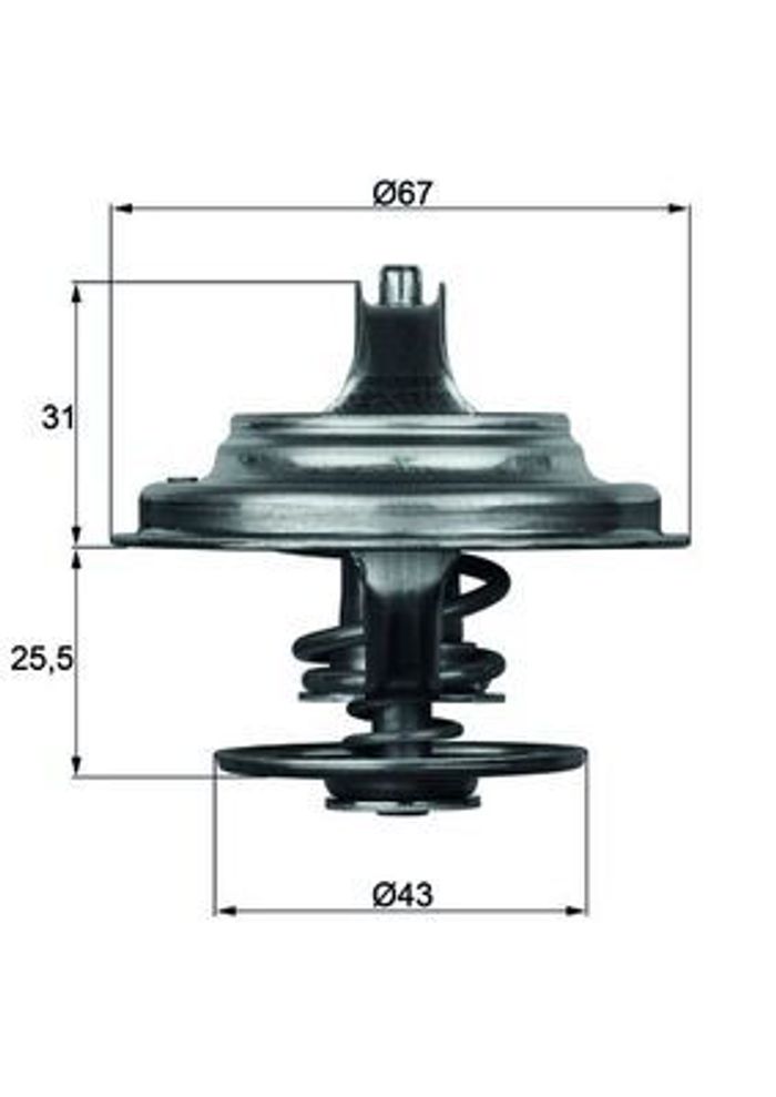 Thermostat, Kühlmittel