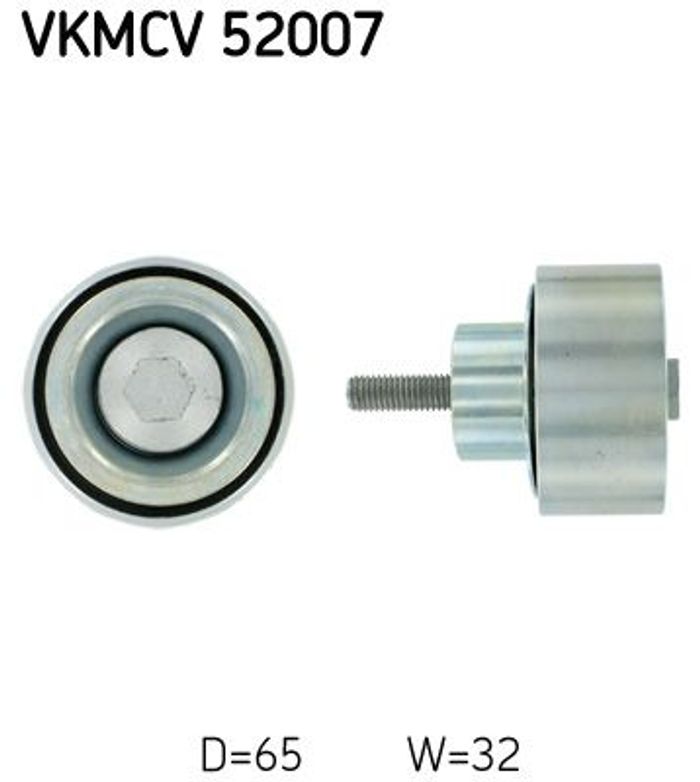 Umlenk-/Führungsrolle, Keilrippenriemen