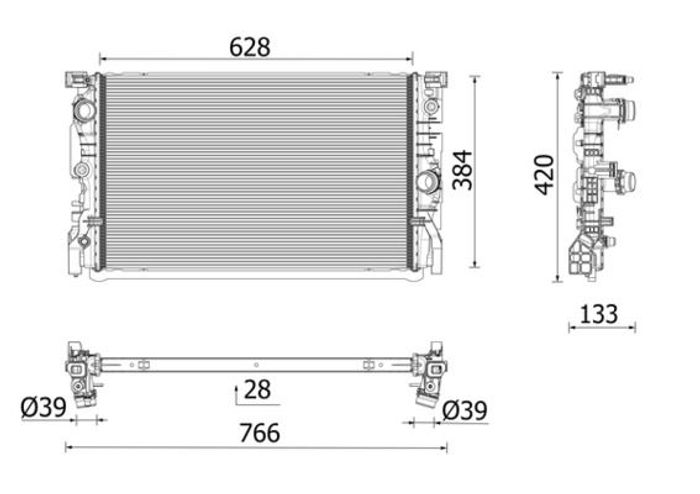 Kühler, Motorkühlung