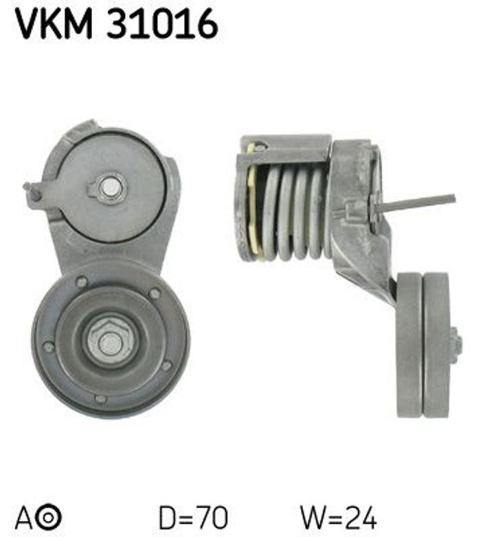 Riemenspanner, Keilrippenriemen