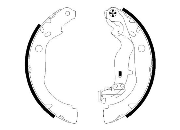 Bremsbackensatz