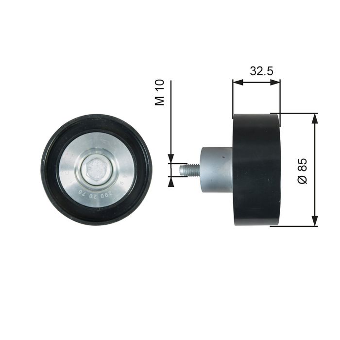 Umlenk-/Führungsrolle, Keilrippenriemen