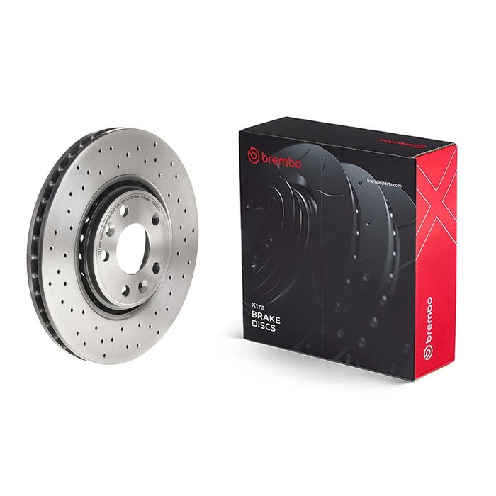 Bremsscheibe, BREMBO Xtra, Gelocht, vorne ; L/R, außendurchmesser 320 mm, dic...