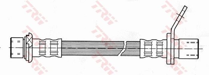 Bremsleitung elastisch hinten L/R (länge 380mm, M10x1/M10x1) passt zu: TOYOTA...