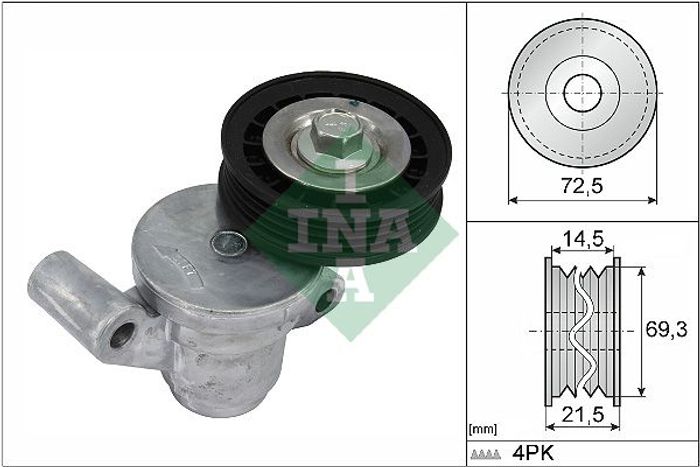 Keilriemenspanner passt zu: FORD FOCUS III, GALAXY III, KUGA II, MONDEO V, S-...