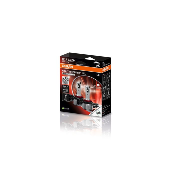 LED Glühbirne (Karton 2Stück) H11 12V 14W PGJ19-2 NIGHT BREAKER LED SMART, we...