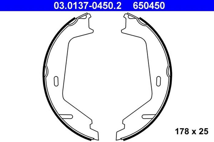Bremsbacke passt zu: VOLVO S60 I, S80 I, S80 II, V70 II, XC70 I, XC90 I 1.6D-...