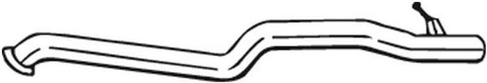 Auspuffrohr hinten passt zu: CITROEN JUMPY II; FIAT SCUDO; PEUGEOT EXPERT, EX...