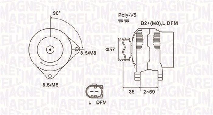 Alternator (14V, 90A, neu) passt zu: SEAT CORDOBA, IBIZA III, IBIZA IV, IBIZA...
