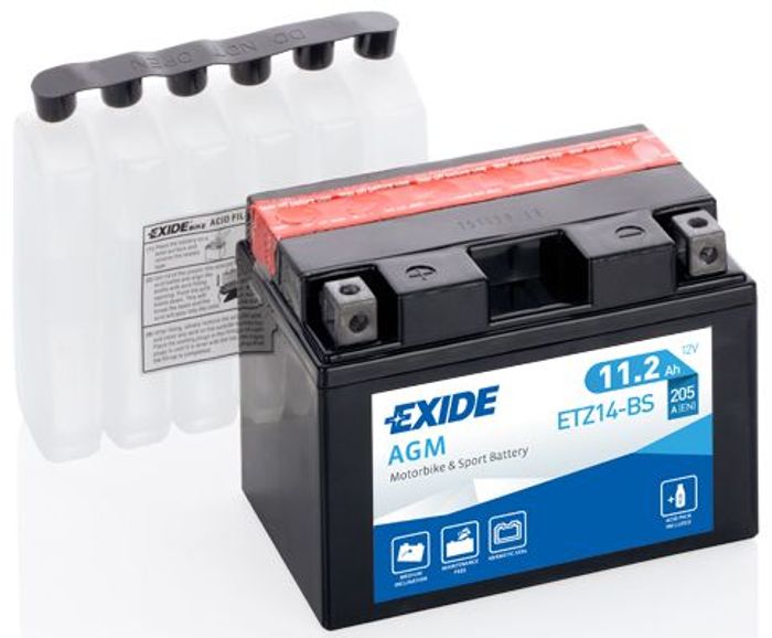 Batterie AGM (beschränkte Verkäufe an Verbraucher) EXIDE 12V 11Ah 205A L+ War...
