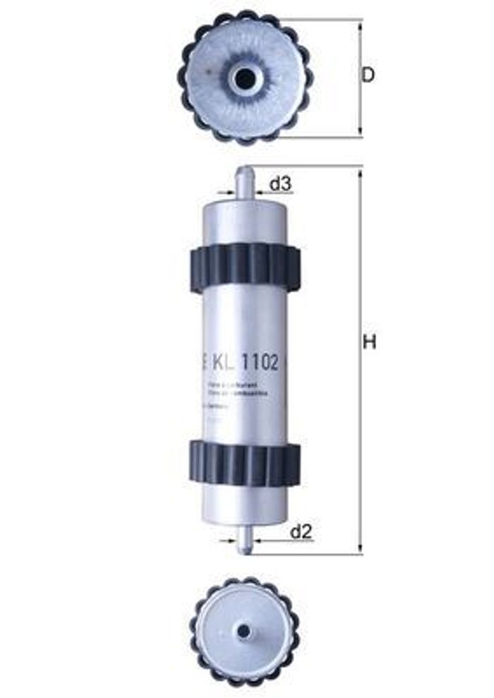 Kraftstofffilter passt zu: AUDI A6 ALLROAD C7, A6 C7, A7 2.0D/3.0D 10.10-09.18